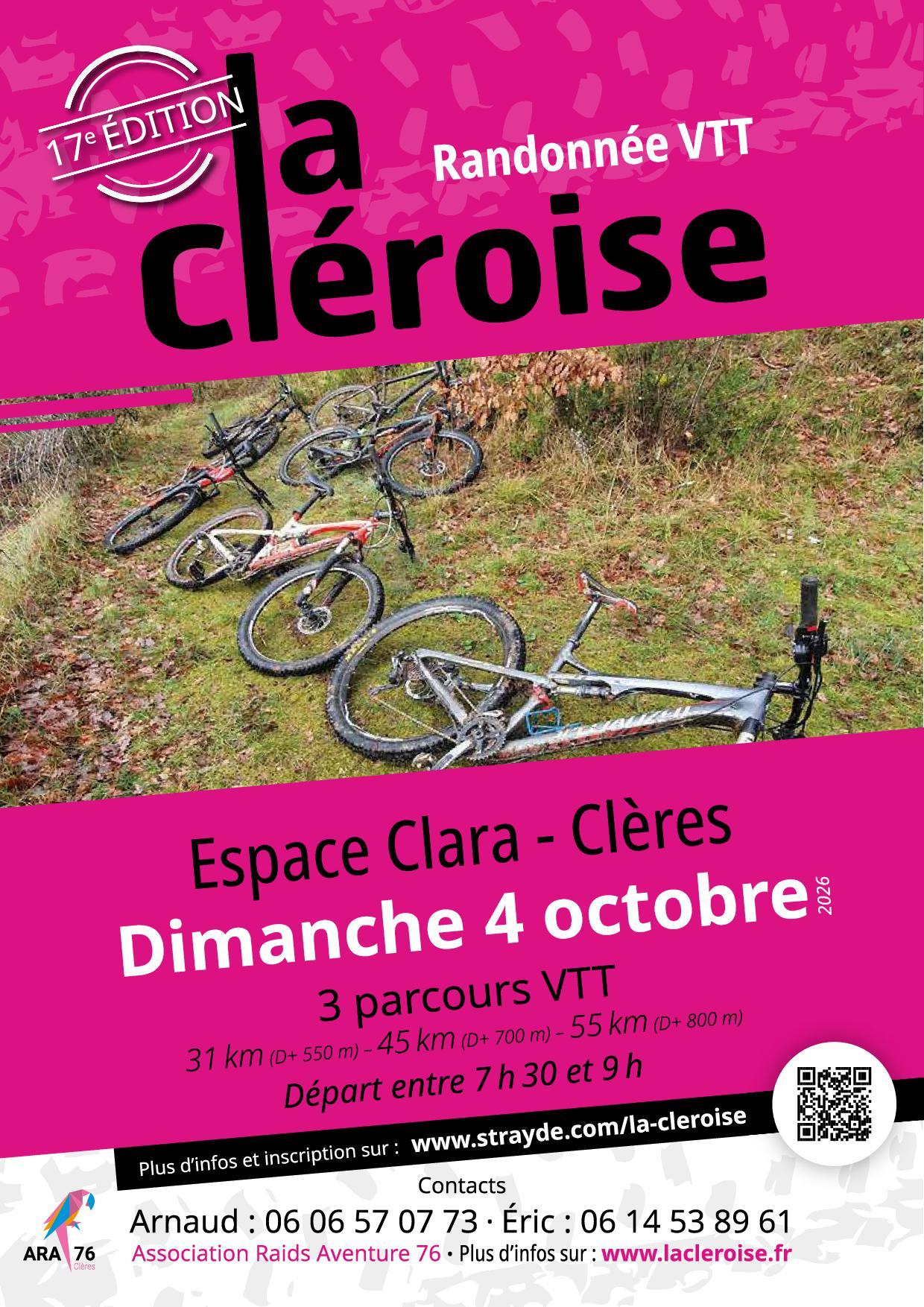 Affiche a4 cleroise 2026 qrcode web