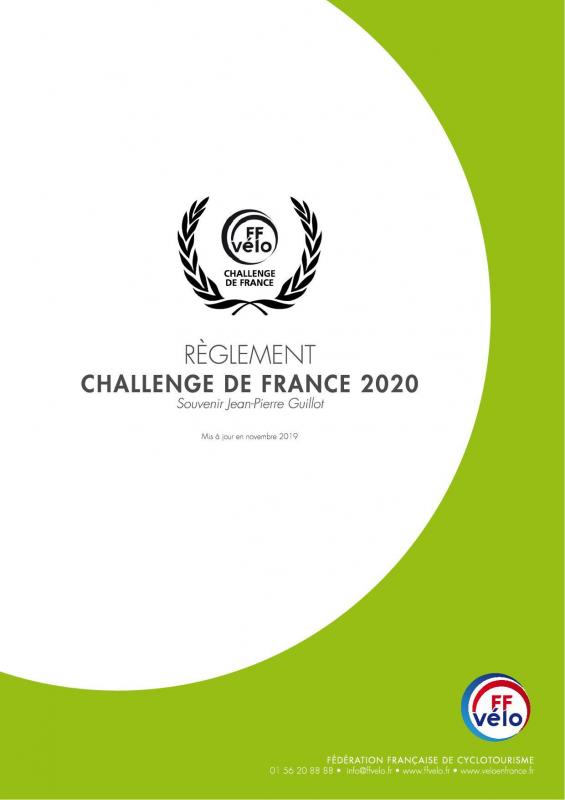 Reglement challenge de france 2020